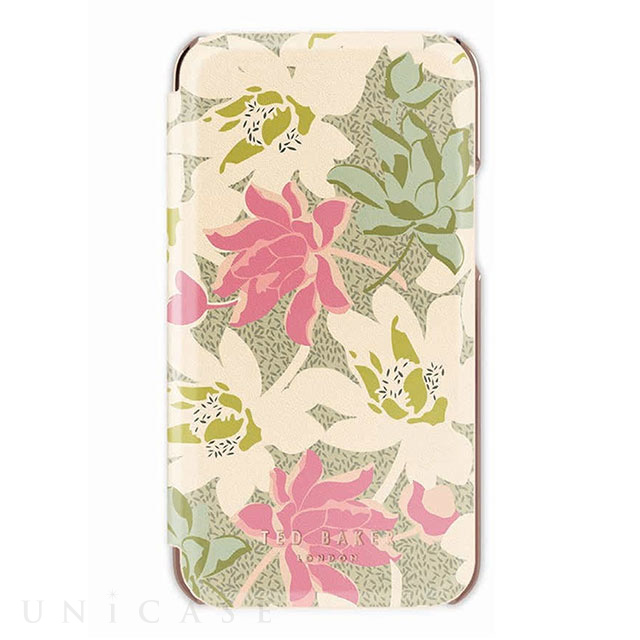 【iPhone13 Pro Max ケース】Folio Case (Flowers Cream Rose Gold)