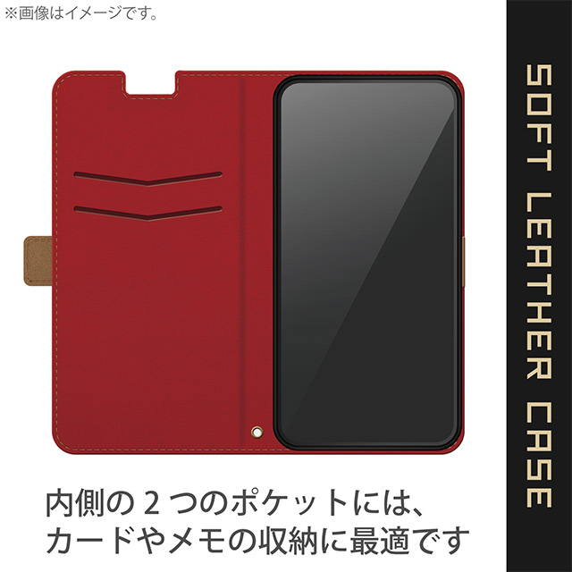 【iPhone13 Pro Max ケース】レザーケース/手帳型/耐衝撃 磁石付き/ステッチ (ブラック)goods_nameサブ画像