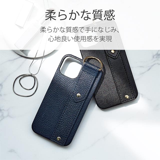 【iPhone13 mini ケース】レザーケース/オープン/RICERCA (Coronet) (ネロ)goods_nameサブ画像