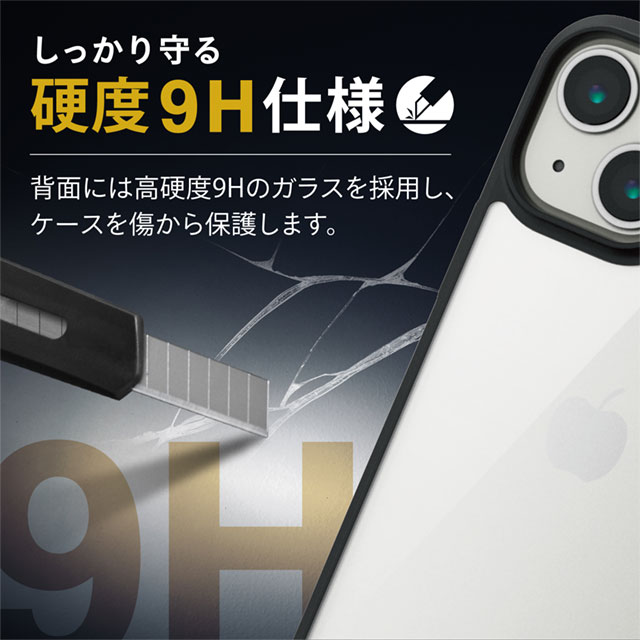 【iPhone13 mini ケース】ハイブリッドケース/TOUGH SLIM/360度保護 (ブラック)サブ画像