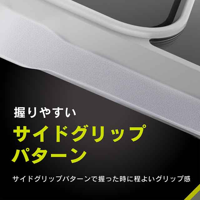 【iPhone13 Pro ケース】[GRAV] 衝撃吸収 ハイブリッドケース (グレー)goods_nameサブ画像