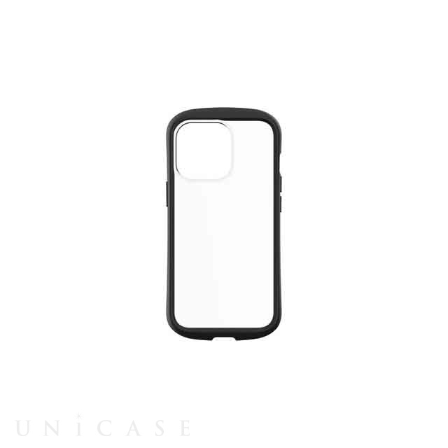 【iPhone13 Pro ケース】[GLASSICA Round] 耐衝撃 背面ガラスケース (ブラック)