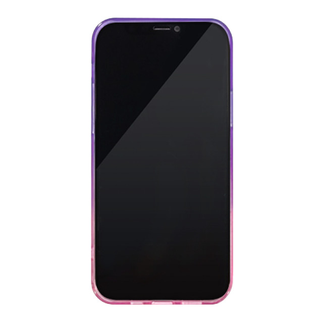 【iPhone13 mini ケース】HYBRID GLASS CLEAR CASE (salmon pink-lavender)goods_nameサブ画像