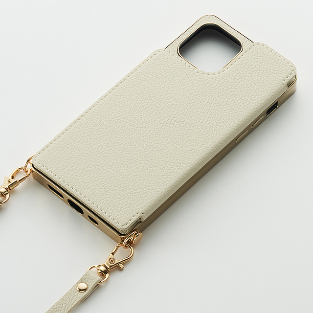 【アウトレット】【iPhone12 mini ケース】Cross Body Case for iPhone12 mini (ivory)サブ画像