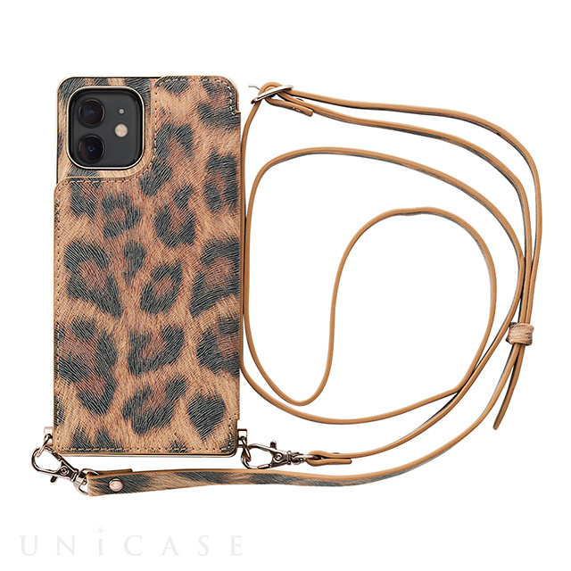 【アウトレット】【iPhone12/12 Pro ケース】Cross Body Case Animal Series for iPhone12/12 Pro （leopard）