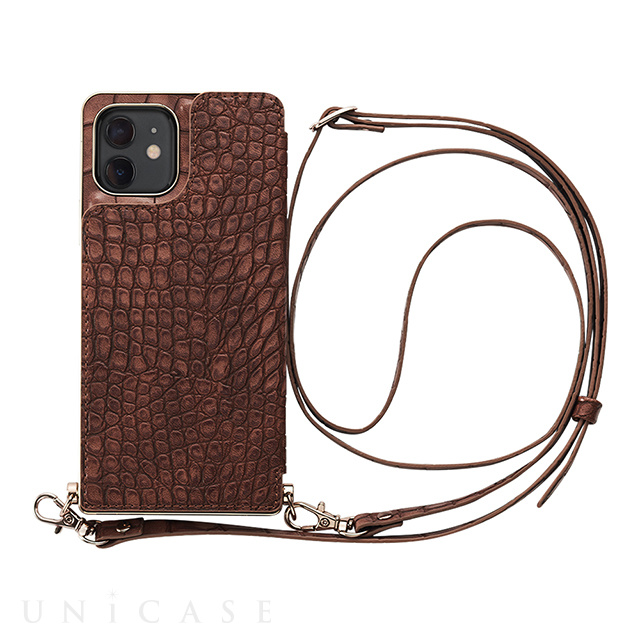 【アウトレット】【iPhone12/12 Pro ケース】Cross Body Case Animal Series for iPhone12/12 Pro （crocodile）