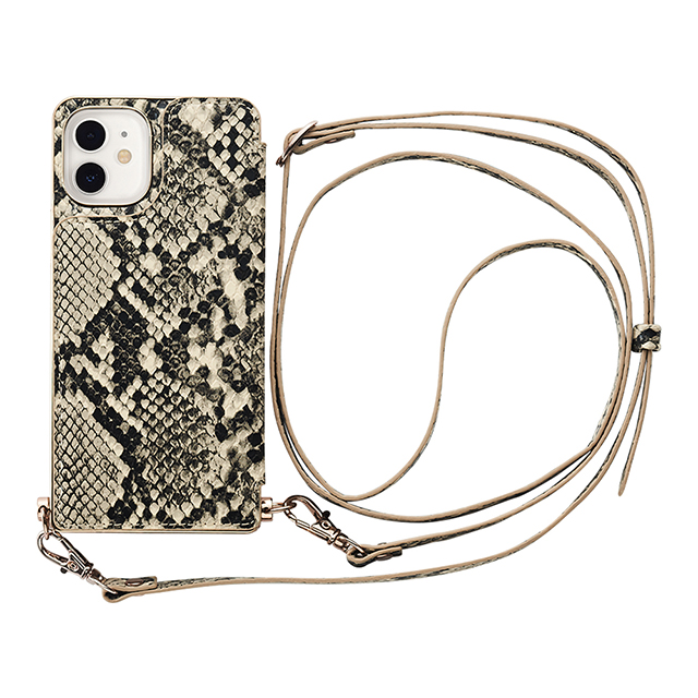 【アウトレット】【iPhone12 mini ケース】Cross Body Case Animal Series for iPhone12 mini （python）サブ画像