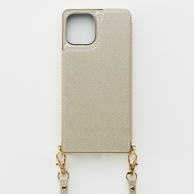 【アウトレット】【iPhone12/12 Pro ケース】Cross Body Case Glitter Series for iPhone12/12 Pro （pearl silver）サブ画像