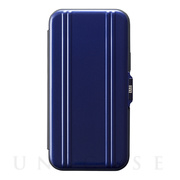 【アウトレット】【iPhone12/12 Pro ケース】ZERO HALLIBURTON Hybrid Shockproof Flip Case for iPhone12/12 Pro (Blue)
