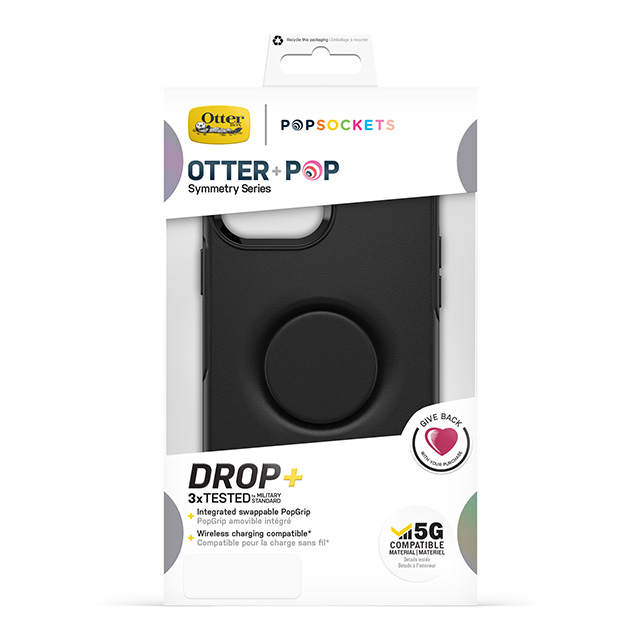 【iPhone13 Pro Max ケース】Otter ＋ Pop Symmetryシリーズ 抗菌加工ケース (Black)サブ画像