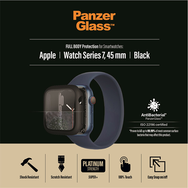 Apple Watch ケース 45mm】PG Full Body (Black AB) for Apple Watch ...