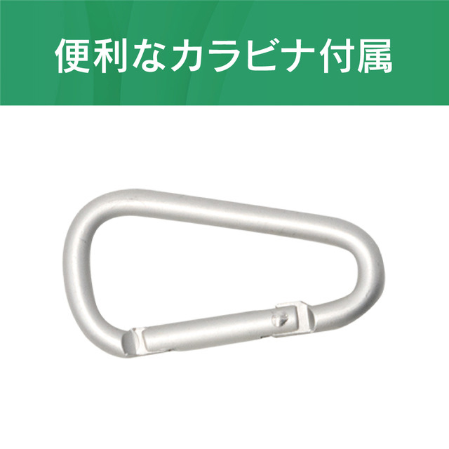 【AirPods(第3世代) ケース】衝撃吸収  シリコンケース カラビナ付き (クリアホワイト)goods_nameサブ画像