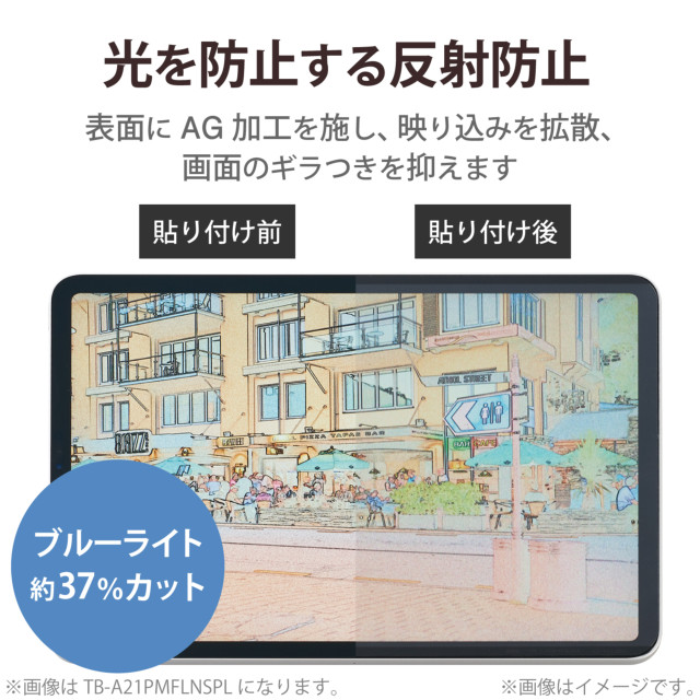 【iPad mini(8.3inch)(第6世代) フィルム】保護フィルム ペーパーライク 反射防止 上質紙タイプ 着脱式サブ画像