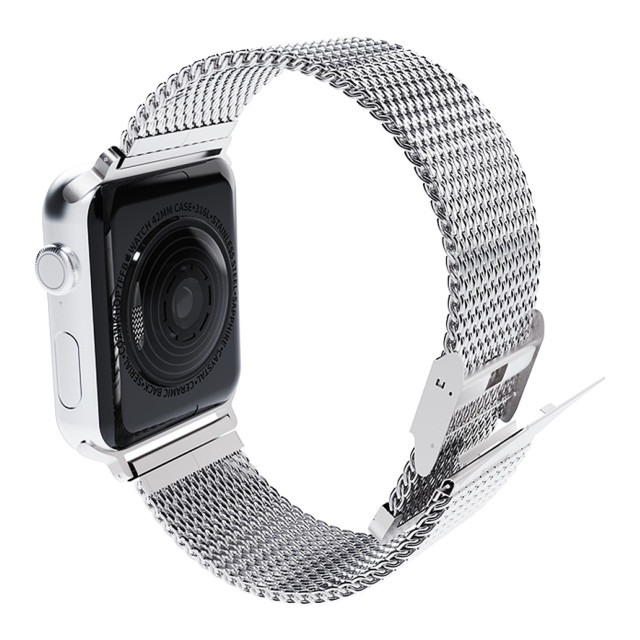 【Apple Watch バンド 45/44/42mm】CLIP MESH BAND (ブラック) for Apple Watch SE(第2/1世代)/Series9/8/7/6/5/4/3/2/1サブ画像