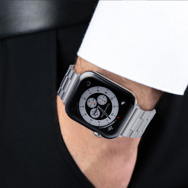 【Apple Watch バンド 45/44/42mm】METAL BAND (シルバー) for Apple Watch SE(第2/1世代)/Series9/8/7/6/5/4/3/2/1goods_nameサブ画像