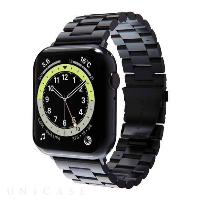 【Apple Watch バンド 45/44/42mm】METAL BAND (ブラック) for Apple Watch SE(第2/1世代)/Series9/8/7/6/5/4/3/2/1