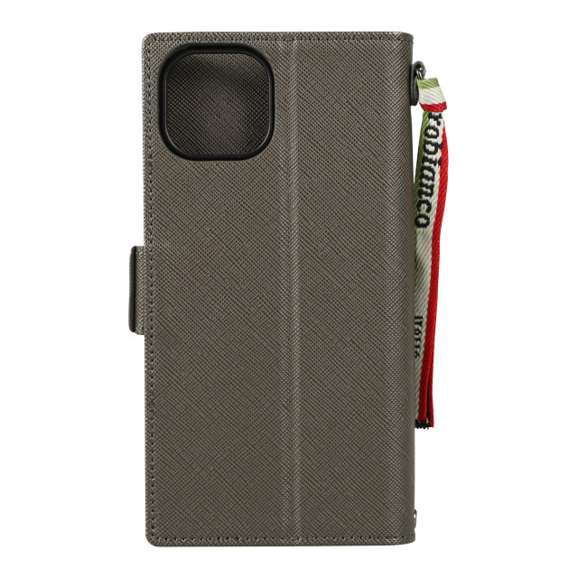 【iPhone13 ケース】“スクエアプレート” PU Leather Book Type Case (GRAPHITE)goods_nameサブ画像