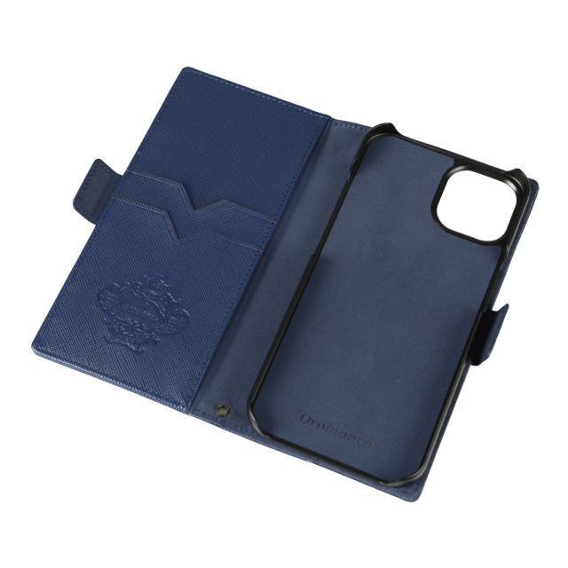 【iPhone13 ケース】“スクエアプレート” PU Leather Book Type Case (D.BLUE)goods_nameサブ画像