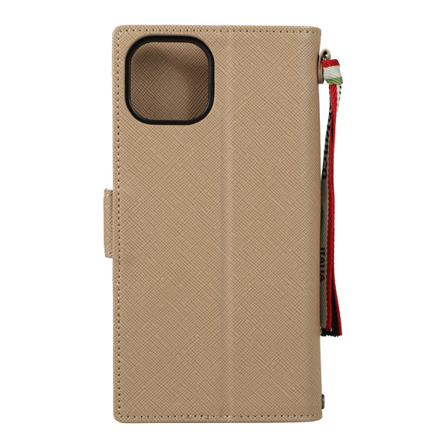 【iPhone13 ケース】“スクエアプレート” PU Leather Book Type Case (TAUPE)goods_nameサブ画像
