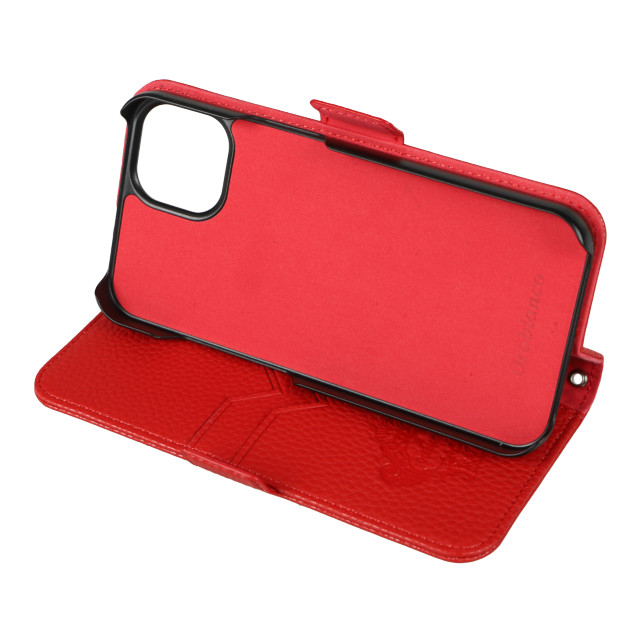 【iPhone13 ケース】“シュリンク” PU Leather Book Type Case (RED)goods_nameサブ画像