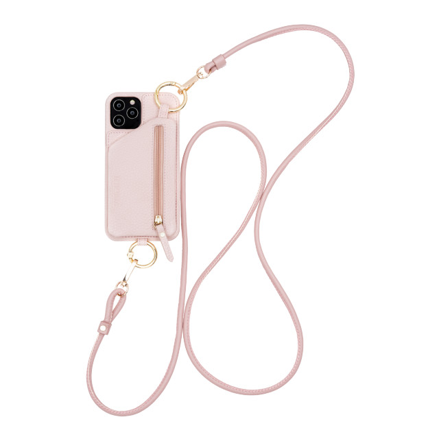 【iPhone12/12 Pro ケース】Necklace Case With Multi-Strap + Zip Pocket (Nude)goods_nameサブ画像