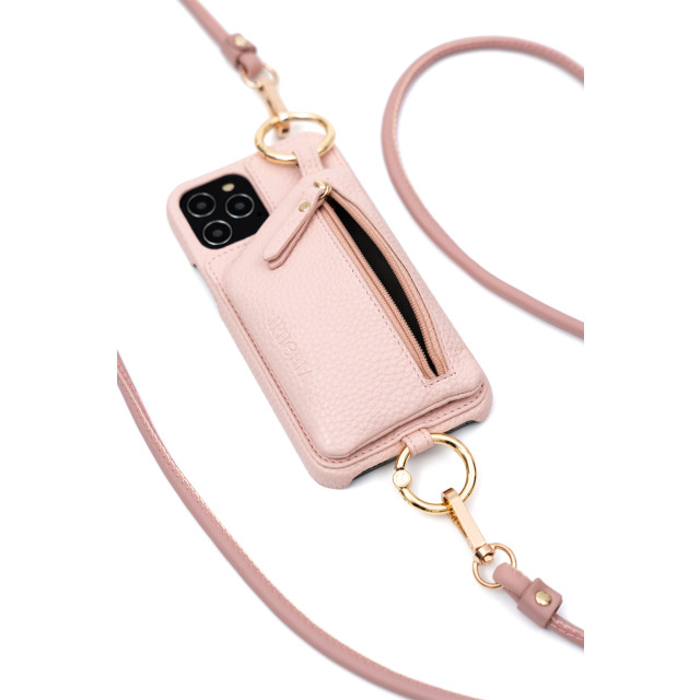 【iPhone12/12 Pro ケース】Necklace Case With Multi-Strap + Zip Pocket (Nude)サブ画像