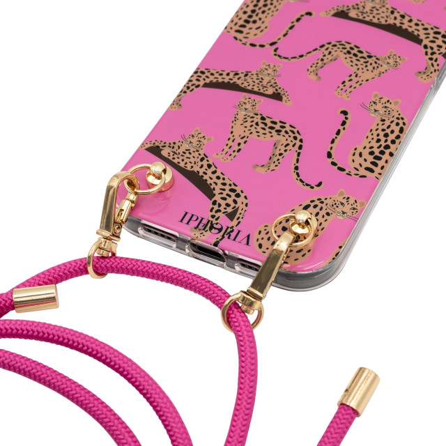 【iPhone12/12 Pro ケース】Necklace Case Leopards Pinkgoods_nameサブ画像