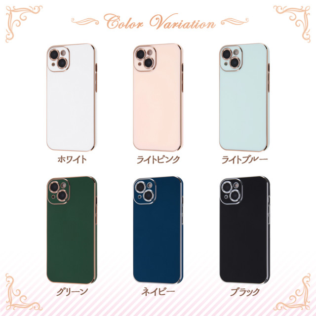 【iPhone13 ケース】TPUソフトケース メタリック Felame (ライトピンク/ピンクゴールド)goods_nameサブ画像