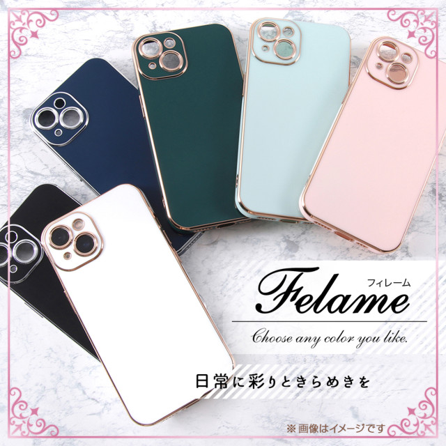 【iPhone13 Pro ケース】TPUソフトケース メタリック Felame (ブラック/シルバー)goods_nameサブ画像