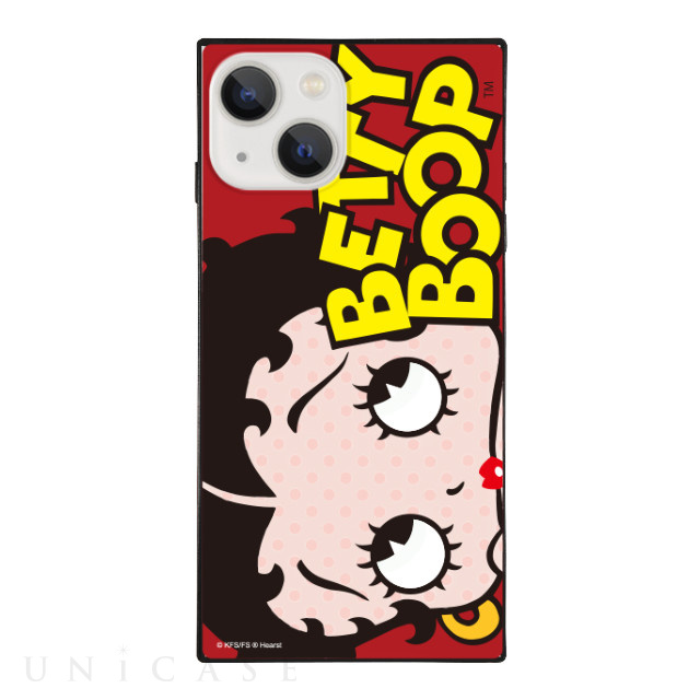 【iPhone13 ケース】Betty Boop ガラスケース (RED LOGO DOT)