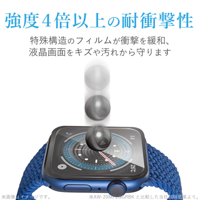 【Apple Watch フィルム 44mm】フルカバーフィルム/ガラス/超強化/エッジ強化/セラミックコート/ブラック for Apple Watch SE(第2/1世代)/Series6/5/4goods_nameサブ画像