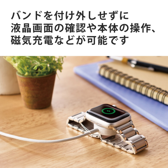 【Apple Watch バンド 41/40/38mm】バンド/プレミアムステンレス/3連タイプ (シルバー) for Apple Watch SE(第2/1世代)/Series8/7/6/5/4/3/2/1goods_nameサブ画像