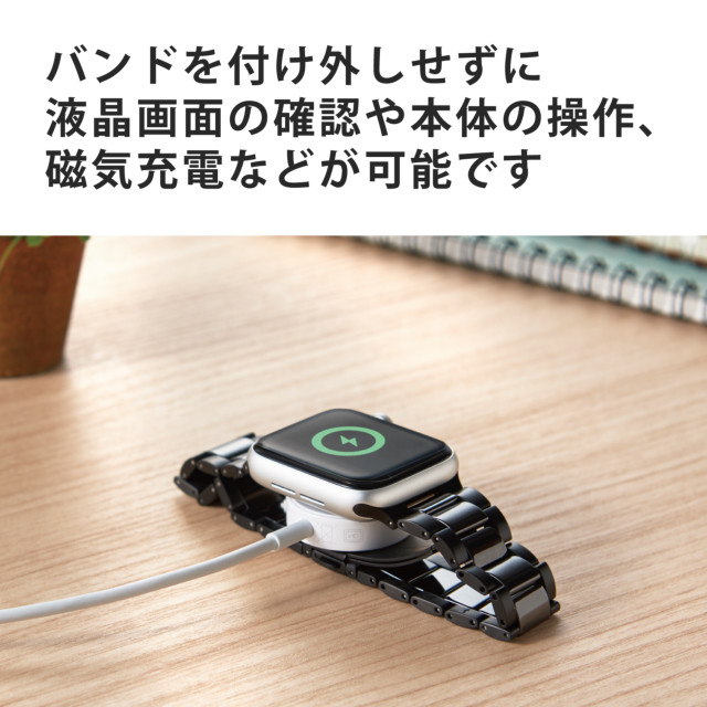 Apple Watch バンド 41/40/38mm】バンド/セラミック/ステンレス/3連