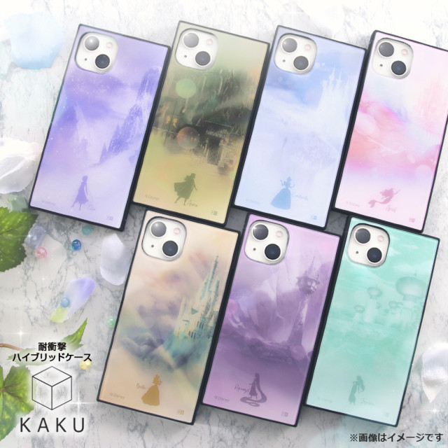 【iPhone13 ケース】ディズニーキャラクター/耐衝撃ハイブリッドケース KAKU (アナ_アレンデール城)サブ画像