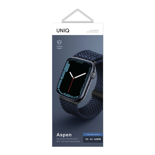 【Apple Watch バンド 45/44/42mm】ASPEN Apple Watch 編組ストラップ (OXFORD BLUE) for Apple Watch SE(第2/1世代)/Series9/8/7/6/5/4/3/2/1サブ画像