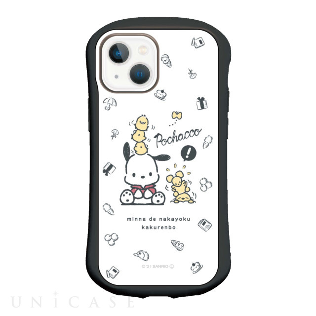 【iPhone13 mini/12 mini ケース】サンリオキャラクターズ ハイブリッドガラスケース (ポチャッコ)