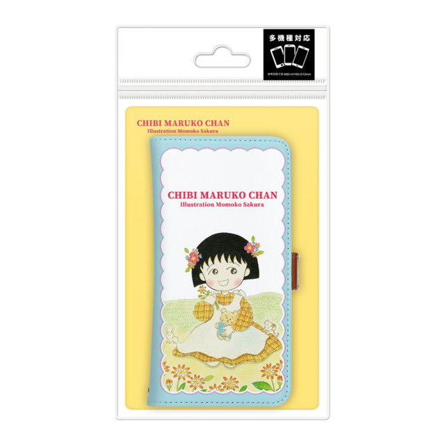 【マルチ スマホケース】ちびまる子ちゃん マルチフリップカバー (お花畑)goods_nameサブ画像