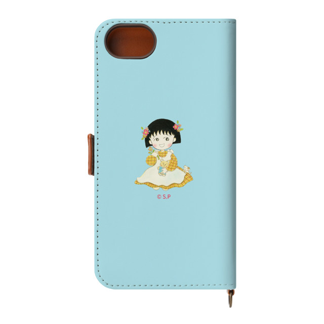 【iPhoneSE(第3/2世代)/8/7/6s/6 ケース】ちびまる子ちゃん PUレザーフリップカバー (お花畑)サブ画像