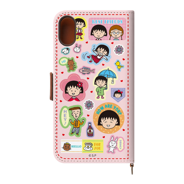 【iPhoneXS/X ケース】ちびまる子ちゃん PUレザーフリップカバー (まる子 カラフル)goods_nameサブ画像