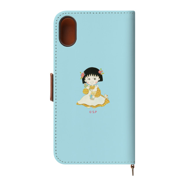 【iPhoneXS/X ケース】ちびまる子ちゃん PUレザーフリップカバー (お花畑)goods_nameサブ画像