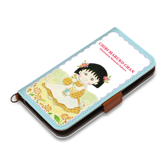 【iPhoneXS/X ケース】ちびまる子ちゃん PUレザーフリップカバー (お花畑)goods_nameサブ画像