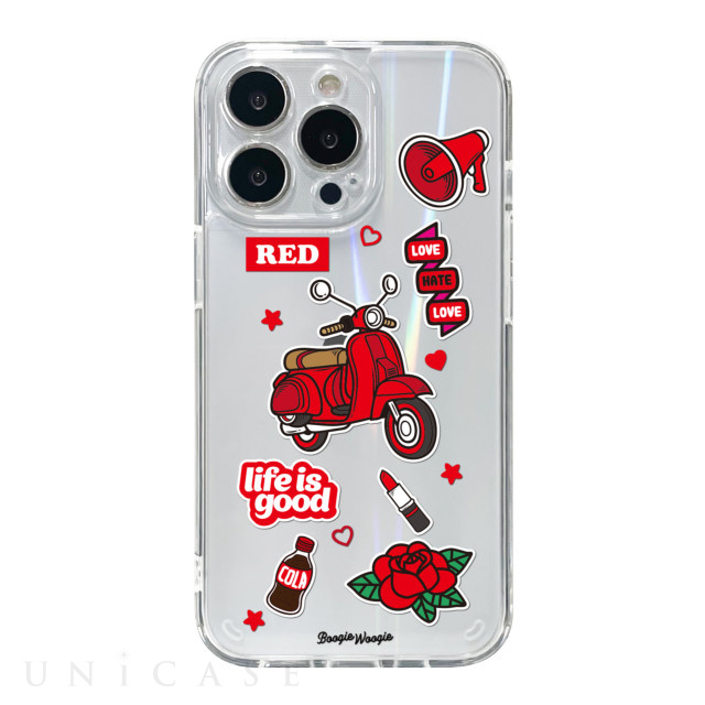 【iPhone13 Pro ケース】オーロラケース (Red)