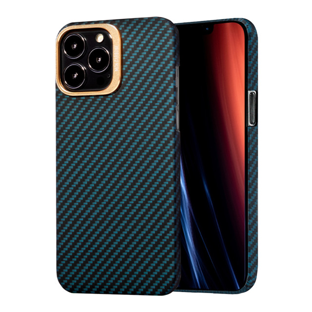 【iPhone13 Pro ケース】HOVERKOAT Ballistic Fiber Case (Gold Stealth Blue)サブ画像