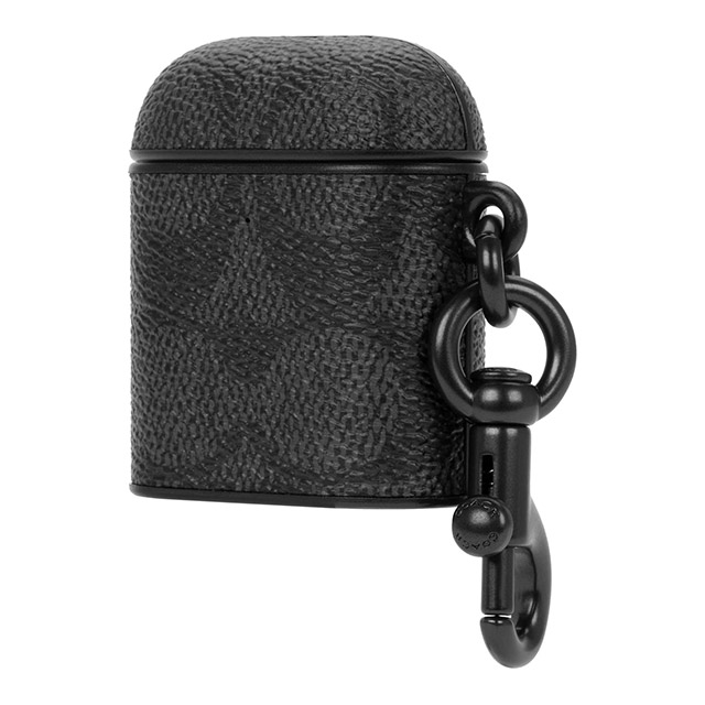 【AirPods(第2/1世代) ケース】Leather AirPods Case (Signature C Charcoal)goods_nameサブ画像