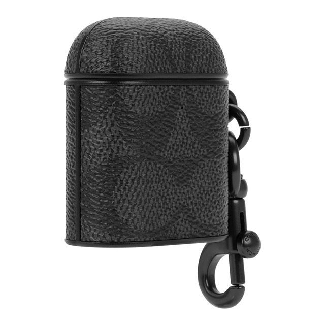 【AirPods(第2/1世代) ケース】Leather AirPods Case (Signature C Charcoal)goods_nameサブ画像