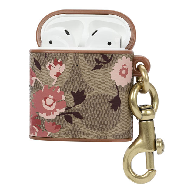 【AirPods(第2/1世代) ケース】Leather AirPods Case (Prairie Rose Signature C Khaki/Blush/Teracotta)goods_nameサブ画像