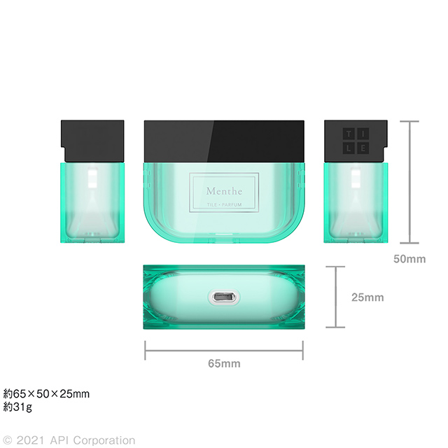 【AirPods Pro(第1世代) ケース】TILE PARFUM (Menthe)goods_nameサブ画像