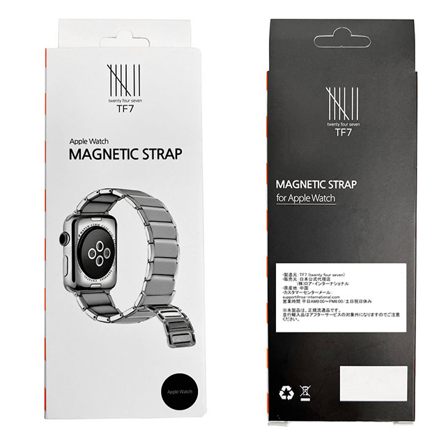 【Apple Watch バンド 45/44/42mm】MAGNETIC STRAP (シルバー) for Apple Watch SE(第2/1世代)/Series9/8/7/6/5/4/3/2/1goods_nameサブ画像