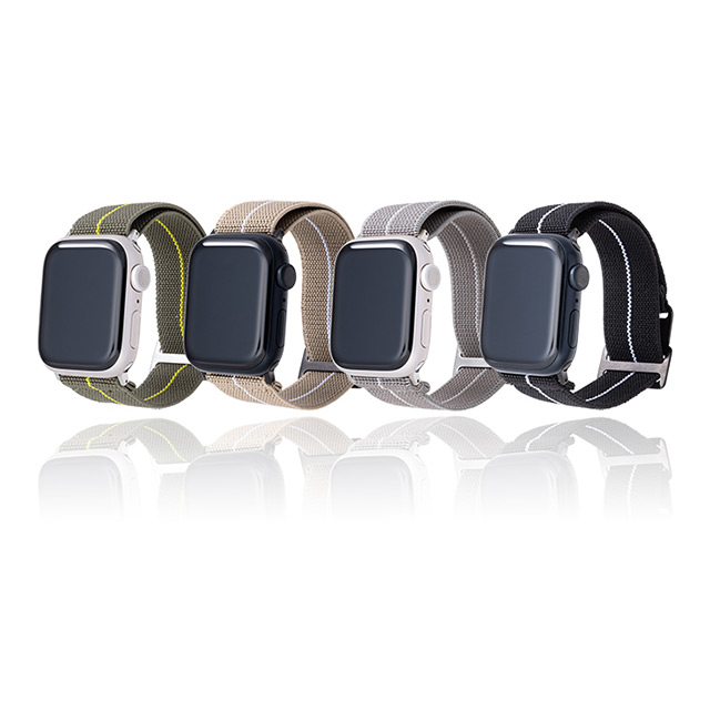 【Apple Watch バンド 49/45/44/42mm】”MARINE NATIONALE” STRAP (Black/White) for Apple Watch Ultra2/SE(第2/1世代)/Series9/8/7/6/5/4/3/2/1サブ画像