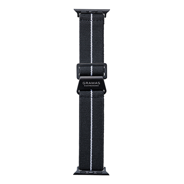 【Apple Watch バンド 41/40/38mm】”MARINE NATIONALE” STRAP (Black/White) for Apple Watch SE(第2/1世代)/Series9/8/7/6/5/4/3/2/1サブ画像